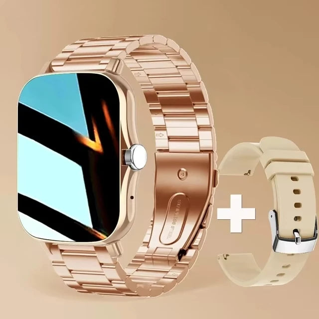 KaiAqua 2025 Smart Watch 2.01 Inch HD Display Answer Make Call Message Preview Sport Modes DIY Dial Weather Forecast Men Women
