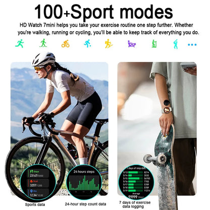 2025 New Smart Watch 7 Ultra NFC GPS Smart Watch Men Compass Sports Fitness Heart Rate BT Calling AMOLED HD Smartwatch Women