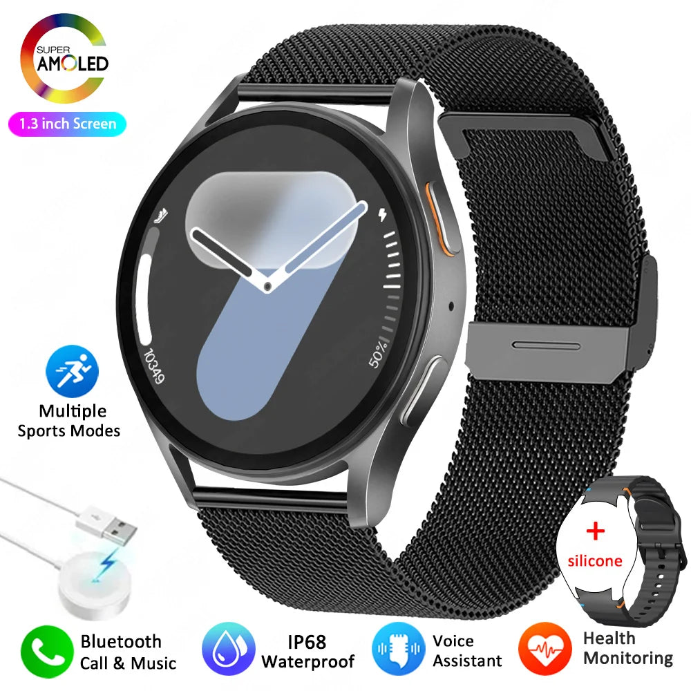2025 New Smart Watch 7 Ultra NFC GPS Smart Watch Men Compass Sports Fitness Heart Rate BT Calling AMOLED HD Smartwatch Women