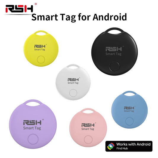 RSH Smart GPS Tracker for Android Google Certified Tag for Google's Find Hub App Global Locator for Xiaomi Overseas Samsung