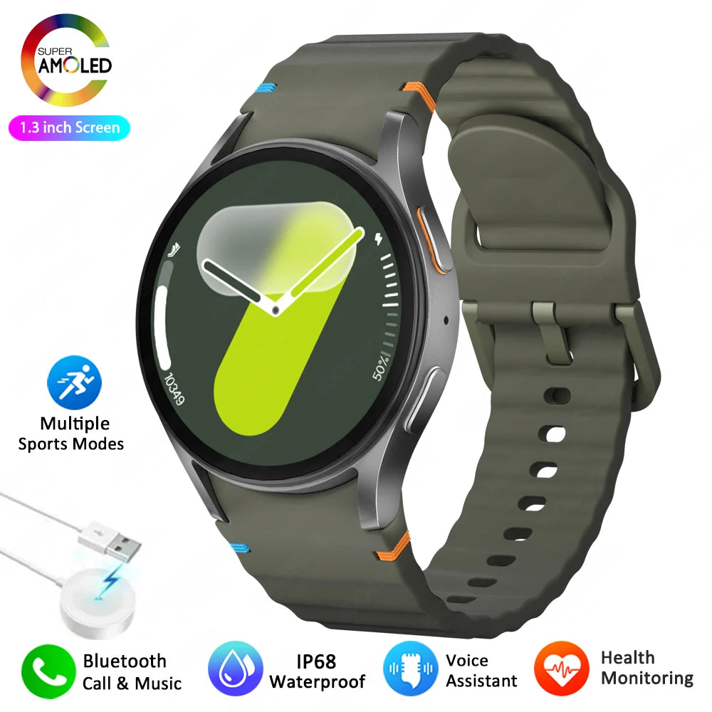 2025 New Smart Watch 7 Ultra NFC GPS Smart Watch Men Compass Sports Fitness Heart Rate BT Calling AMOLED HD Smartwatch Women