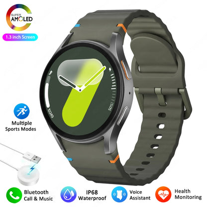 2025 New Smart Watch 7 Ultra NFC GPS Smart Watch Men Compass Sports Fitness Heart Rate BT Calling AMOLED HD Smartwatch Women