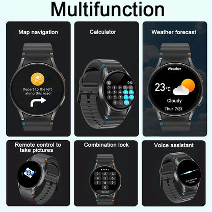 2025 New Smart Watch 7 Ultra NFC GPS Smart Watch Men Compass Sports Fitness Heart Rate BT Calling AMOLED HD Smartwatch Women