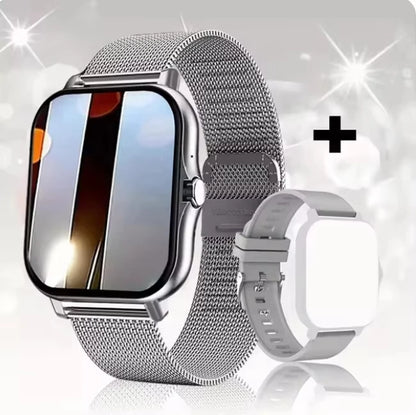 KaiAqua 2025 Smart Watch 2.01 Inch HD Display Answer Make Call Message Preview Sport Modes DIY Dial Weather Forecast Men Women