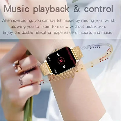 KaiAqua 2025 Smart Watch 2.01 Inch HD Display Answer Make Call Message Preview Sport Modes DIY Dial Weather Forecast Men Women