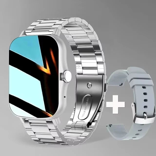 KaiAqua 2025 Smart Watch 2.01 Inch HD Display Answer Make Call Message Preview Sport Modes DIY Dial Weather Forecast Men Women