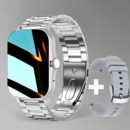 KaiAqua 2025 Smart Watch 2.01 Inch HD Display Answer Make Call Message Preview Sport Modes DIY Dial Weather Forecast Men Women