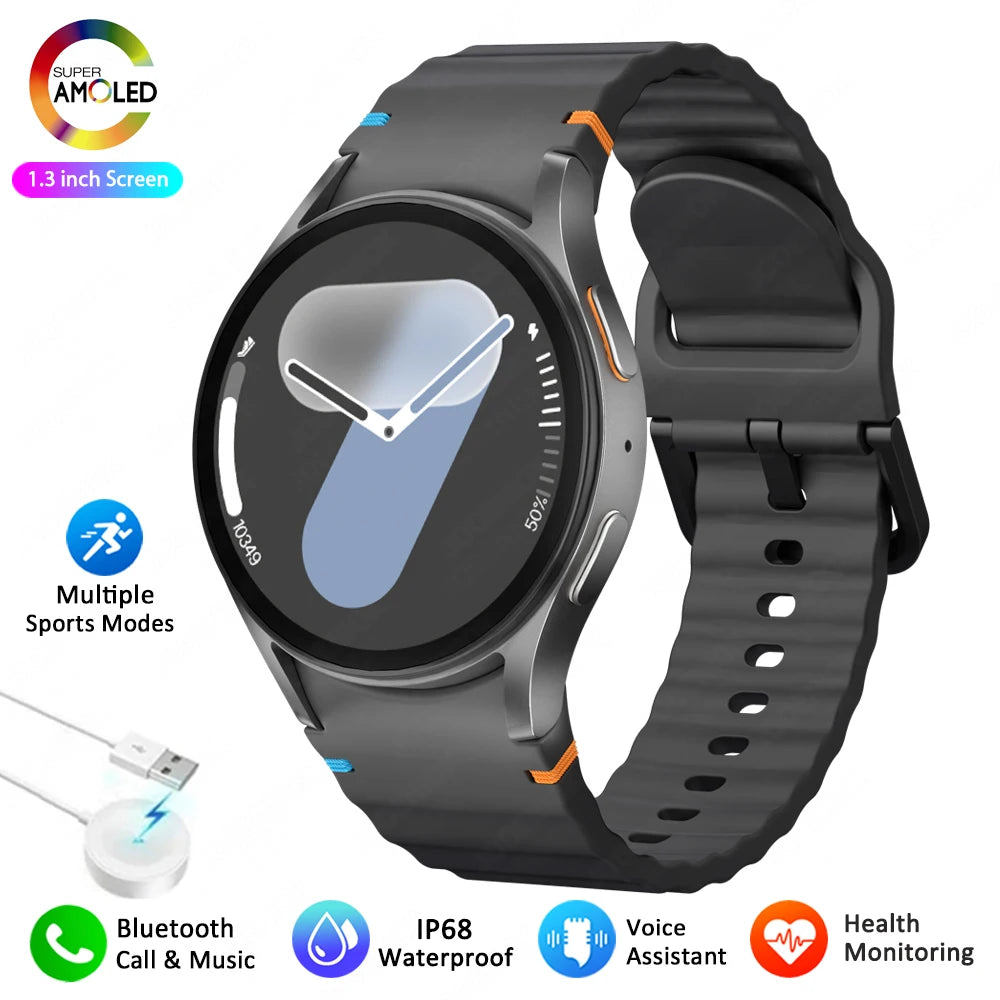 2025 New Smart Watch 7 Ultra NFC GPS Smart Watch Men Compass Sports Fitness Heart Rate BT Calling AMOLED HD Smartwatch Women