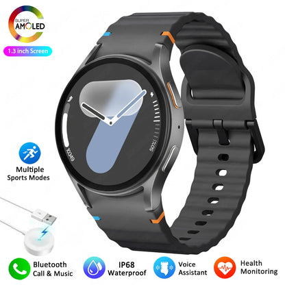 2025 New Smart Watch 7 Ultra NFC GPS Smart Watch Men Compass Sports Fitness Heart Rate BT Calling AMOLED HD Smartwatch Women